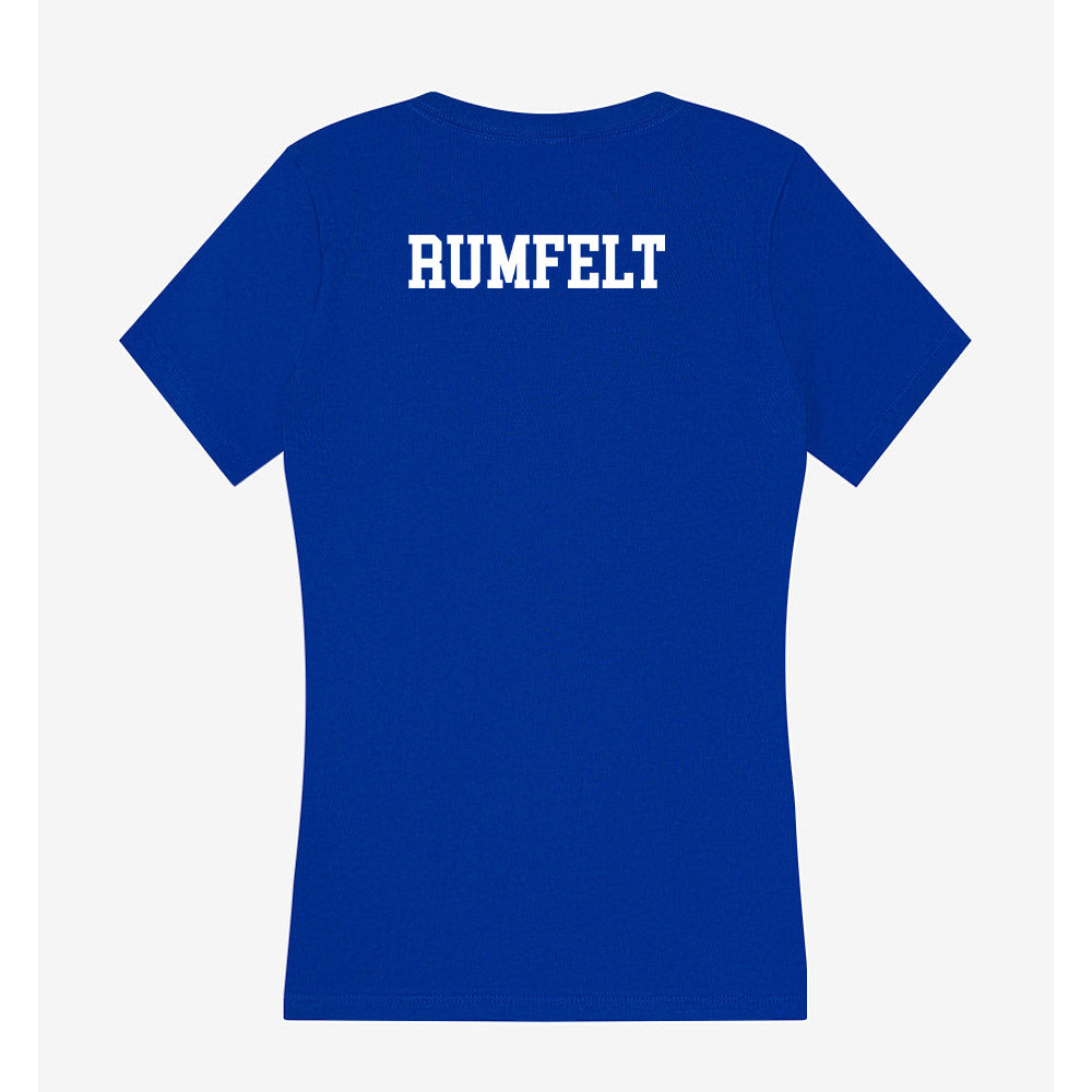 Memphis - NCAA Men's Track & Field : Zaryn Rumfelt - Women's V-Neck T-Shirt-1