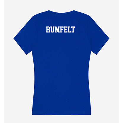 Memphis - NCAA Men's Track & Field : Zaryn Rumfelt - Women's V-Neck T-Shirt-1