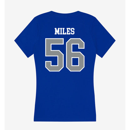 Memphis - NCAA Football : KJ Miles - Women's V-Neck T-Shirt-1