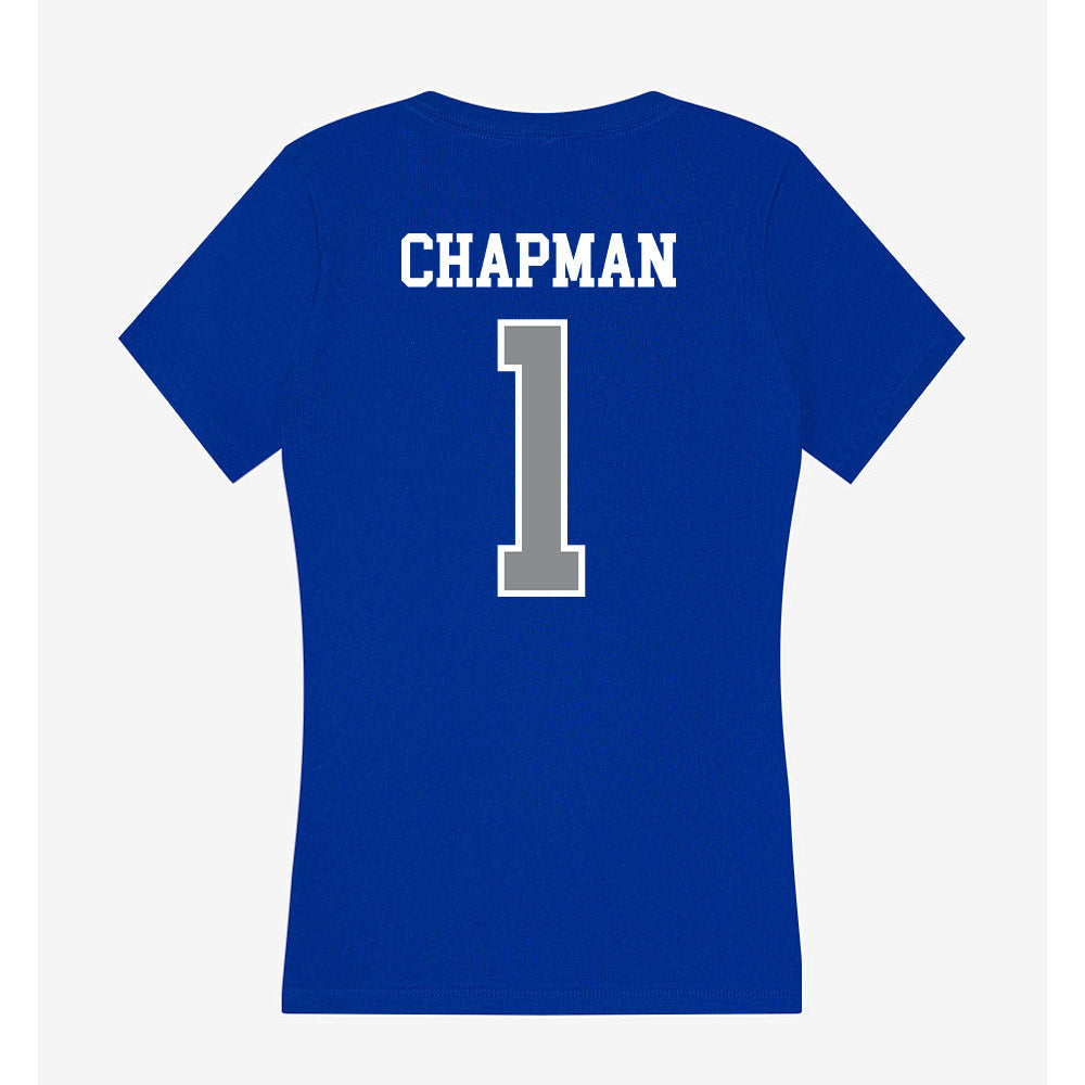 Memphis - NCAA Football : Tychaun Chapman - Women's V-Neck T-Shirt-1