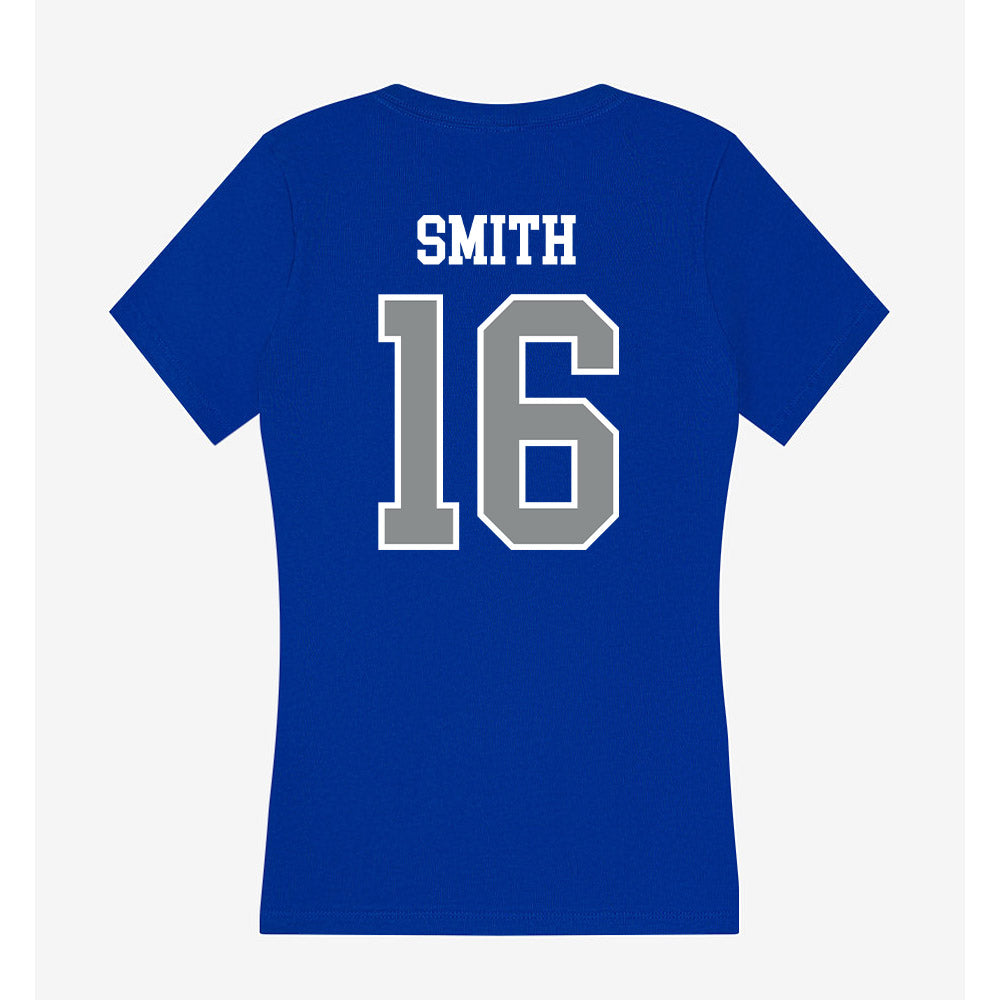 Memphis - NCAA Baseball : Marcus Smith - Women's V-Neck T-Shirt-1