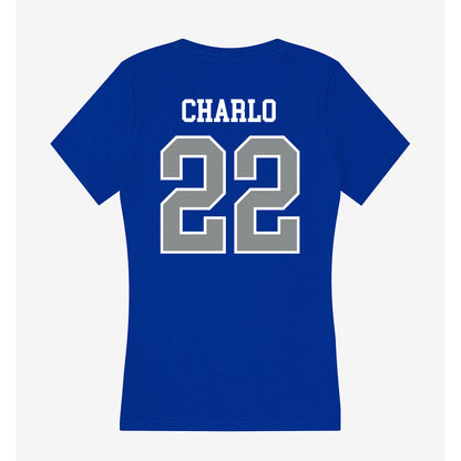Memphis - NCAA Women's Basketball : Brooklynn Charlo - Women's V-Neck T-Shirt-1