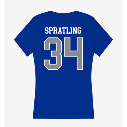Memphis - NCAA Football : Kadan Spratling - Women's V-Neck T-Shirt-1