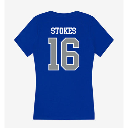 Memphis - NCAA Football : Chris Stokes - Women's V-Neck T-Shirt-1