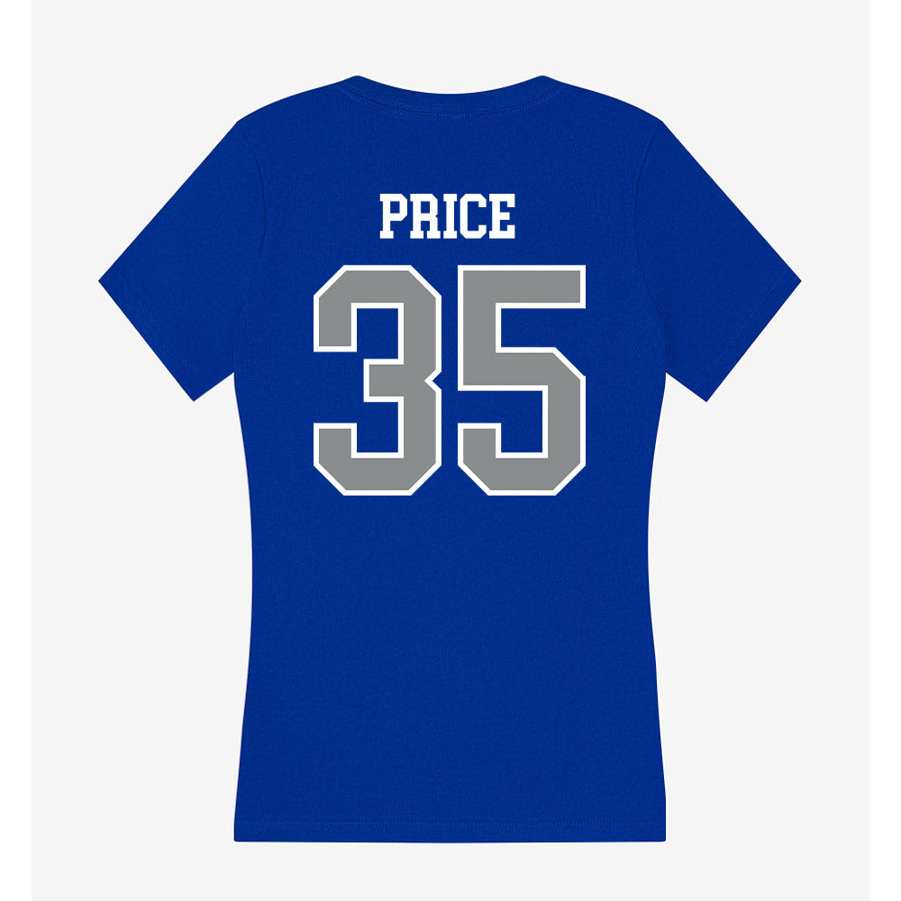 Memphis - NCAA Baseball : Parker Price - Women's V-Neck T-Shirt-1
