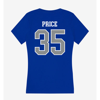 Memphis - NCAA Baseball : Parker Price - Women's V-Neck T-Shirt-1