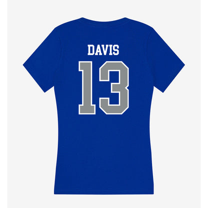 Memphis - NCAA Football : Jemyri Davis - Women's V-Neck T-Shirt-1