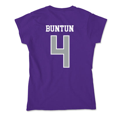 Tarleton State - NCAA Women's Basketball : Nyah Buntun - Soft Style Women’s T-Shirt-1