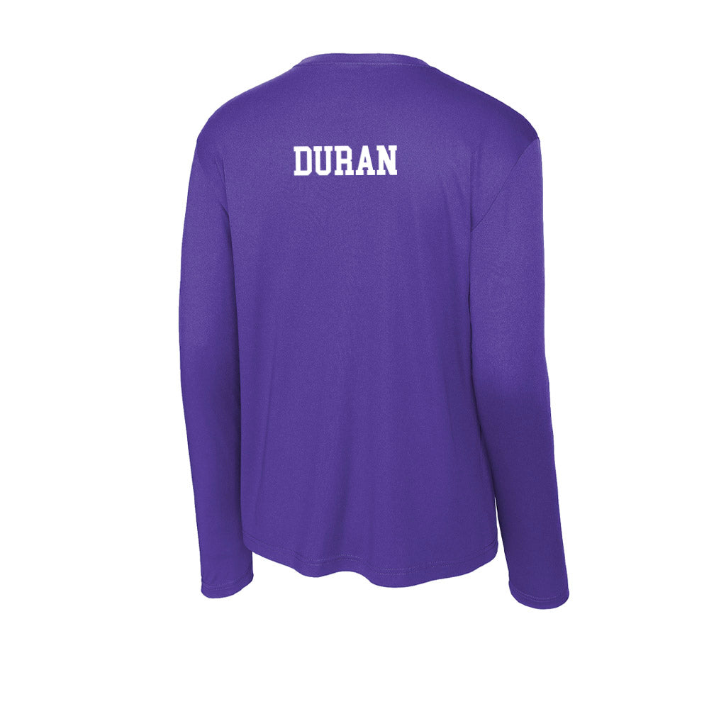 Tarleton State - NCAA Women's Track & Field : Veronica Duran - Activewear Long Sleeve T-Shirt-1