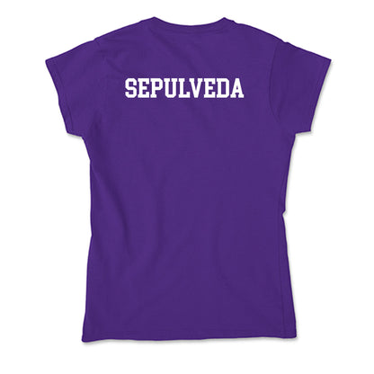 Tarleton State - NCAA Men's Golf : Cristobal Sepulveda - Soft Style Women’s T-Shirt-1