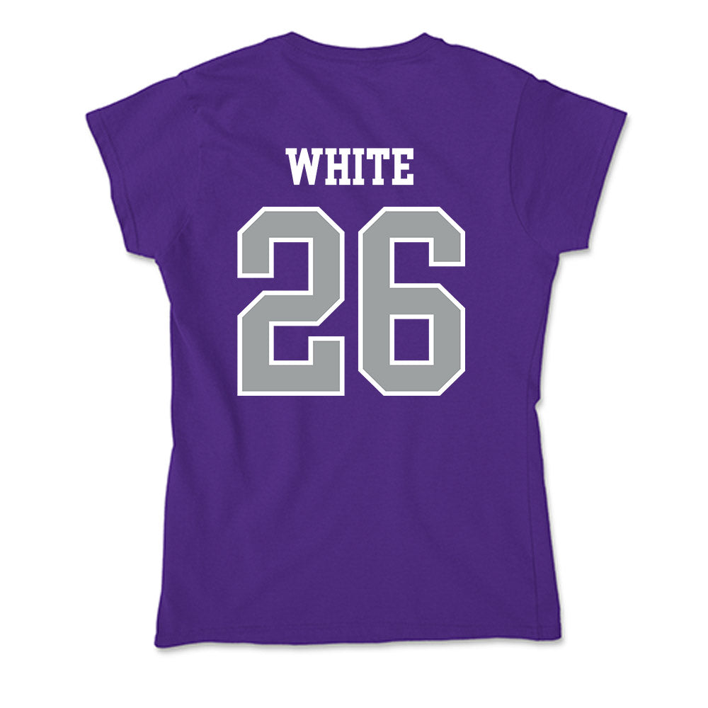 Tarleton State - NCAA Women's Soccer : Sydney White - Soft Style Women’s T-Shirt-1