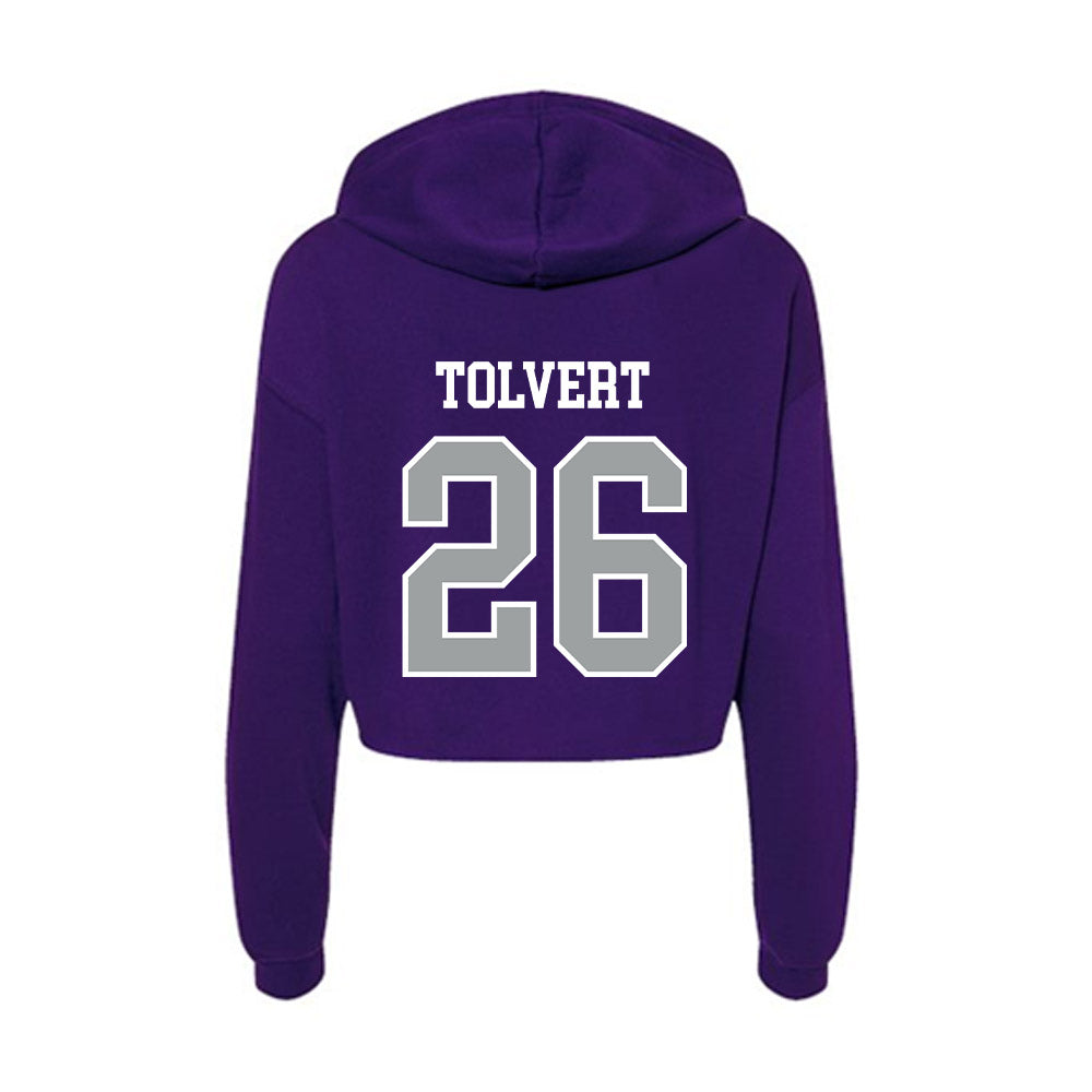 Tarleton State - NCAA Football : Brandon Tolvert - Women's Crop Fleece Hoodie-1