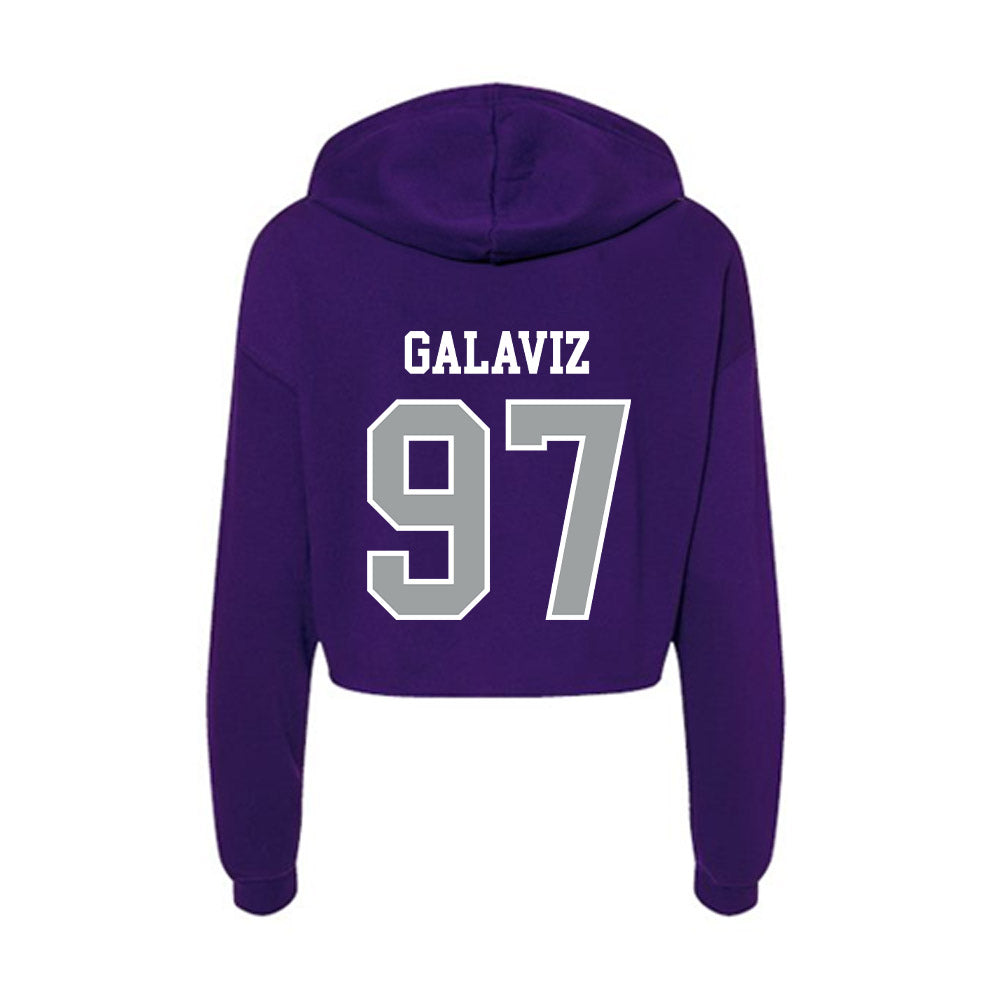 Tarleton State - NCAA Football : Gianni Galaviz - Women's Crop Fleece Hoodie-1