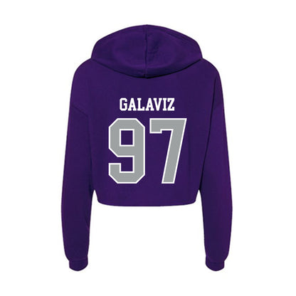Tarleton State - NCAA Football : Gianni Galaviz - Women's Crop Fleece Hoodie-1