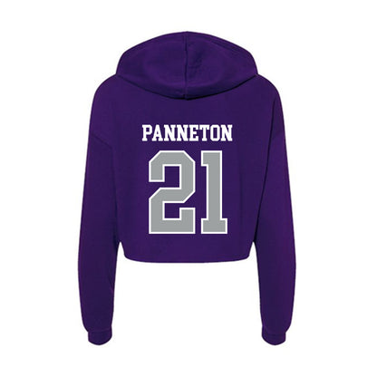 Tarleton State - NCAA Baseball : Brian Panneton - Women's Crop Fleece Hoodie-1