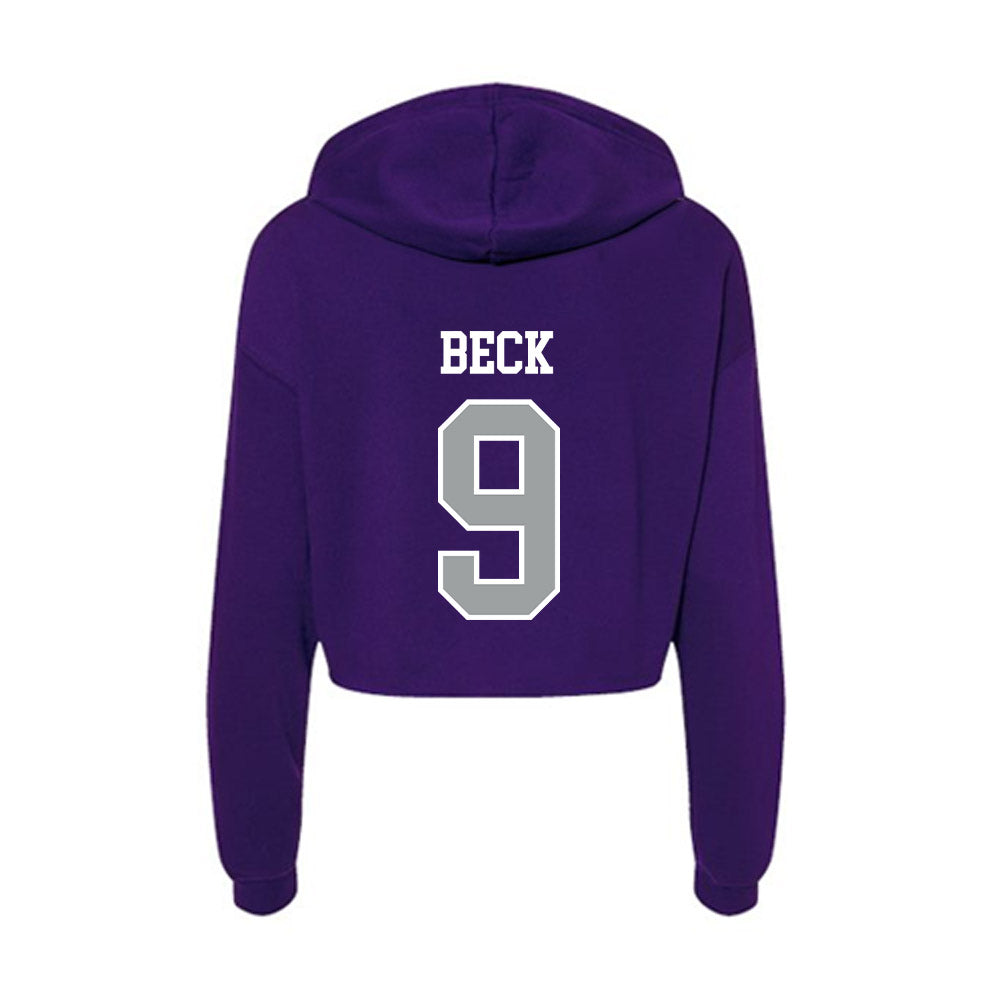 Tarleton State - NCAA Softball : Sadie Beck - Women's Crop Fleece Hoodie-1