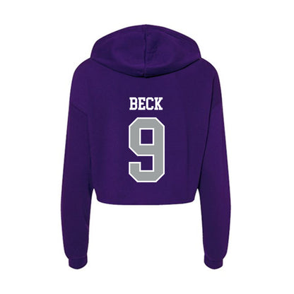Tarleton State - NCAA Softball : Sadie Beck - Women's Crop Fleece Hoodie-1