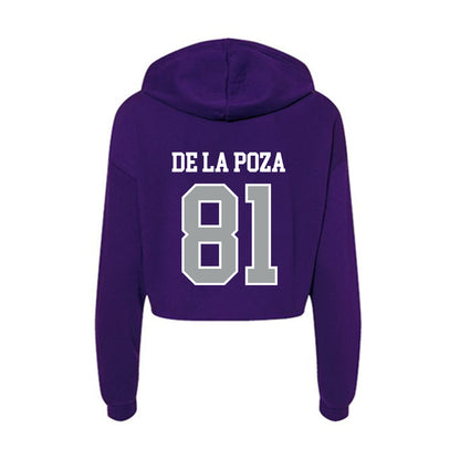 Tarleton State - NCAA Football : Alejandro De La Poza - Women's Crop Fleece Hoodie-1
