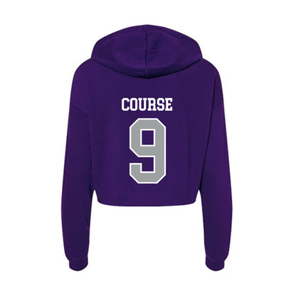 Tarleton State - NCAA Men's Basketball : Collin Course - Women's Crop Fleece Hoodie-1