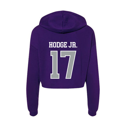 Tarleton State - NCAA Football : Michael Hodge Jr. - Women's Crop Fleece Hoodie-1