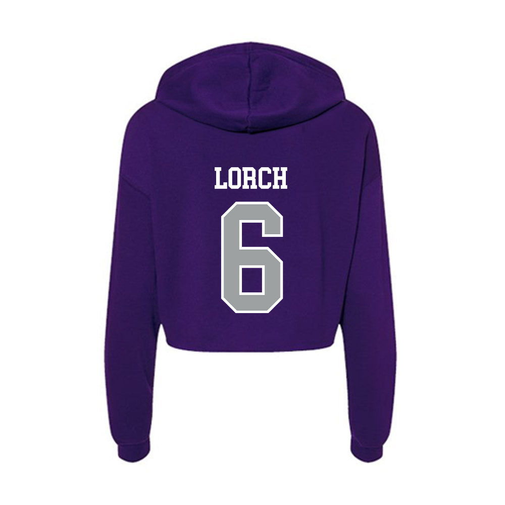 Tarleton State - NCAA Baseball : Carson Lorch - Women's Crop Fleece Hoodie-1