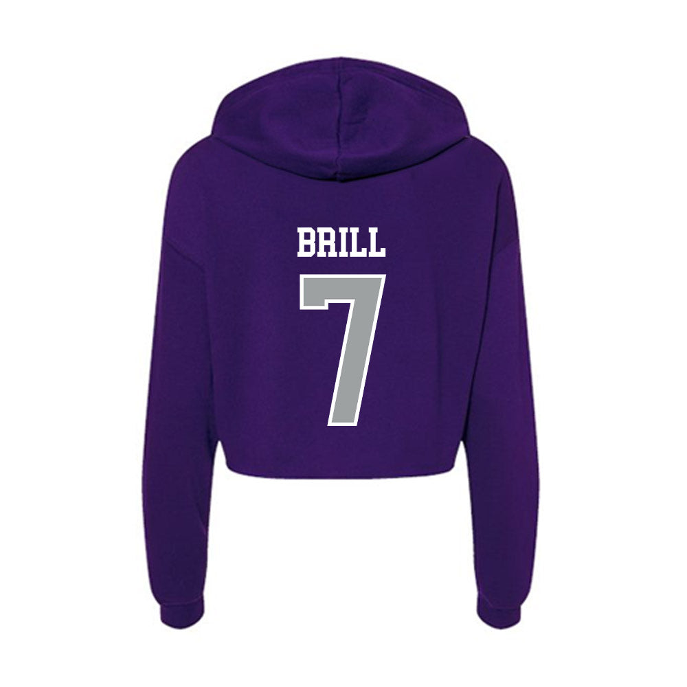 Tarleton State - NCAA Women's Basketball : Jailynn Brill - Women's Crop Fleece Hoodie-1