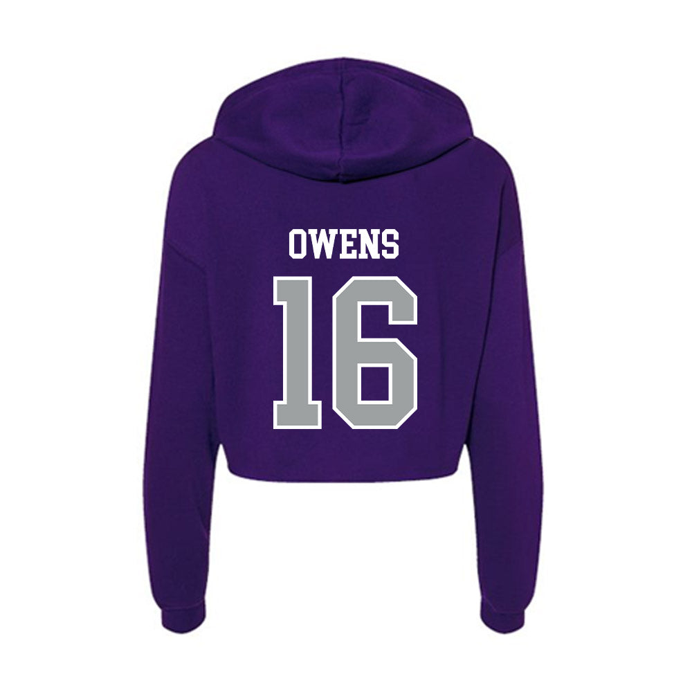 Tarleton State - NCAA Football : AJ Owens - Women's Crop Fleece Hoodie-1