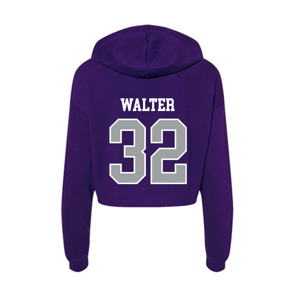 Tarleton State - NCAA Baseball : Corbin Walter - Women's Crop Fleece Hoodie-1