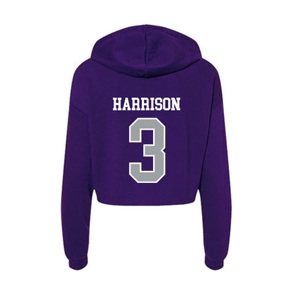 Tarleton State - NCAA Men's Basketball : Ronnie Harrison - Women's Crop Fleece Hoodie-1