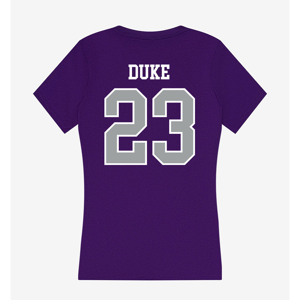 Tarleton State - NCAA Softball : Jaelynn Duke - Women's V-Neck T-Shirt-1