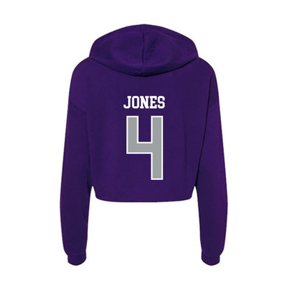 Tarleton State - NCAA Women's Basketball : Kyriana Jones - Women's Crop Fleece Hoodie-1