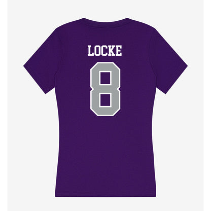 Tarleton State - NCAA Football : Braedyn Locke - Women's V-Neck T-Shirt-1