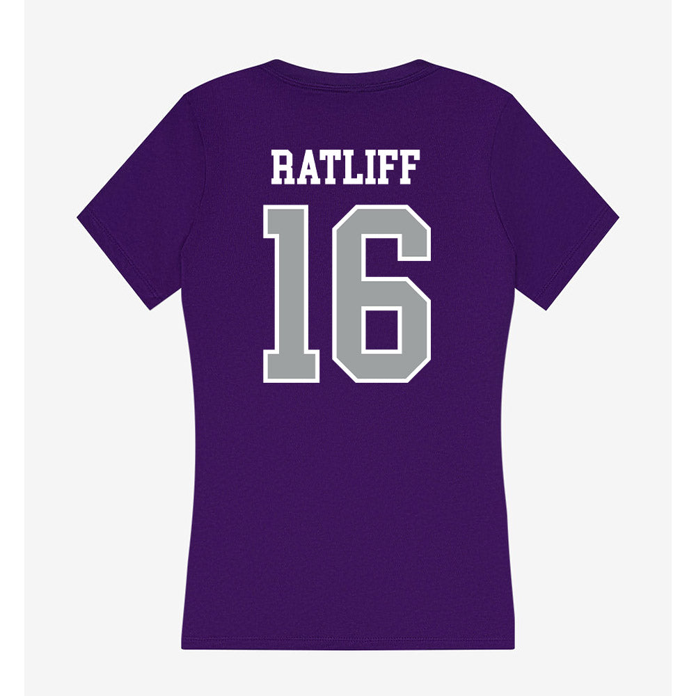 Tarleton State - NCAA Beach Volleyball : Ryder Ratliff - Women's V-Neck T-Shirt-1