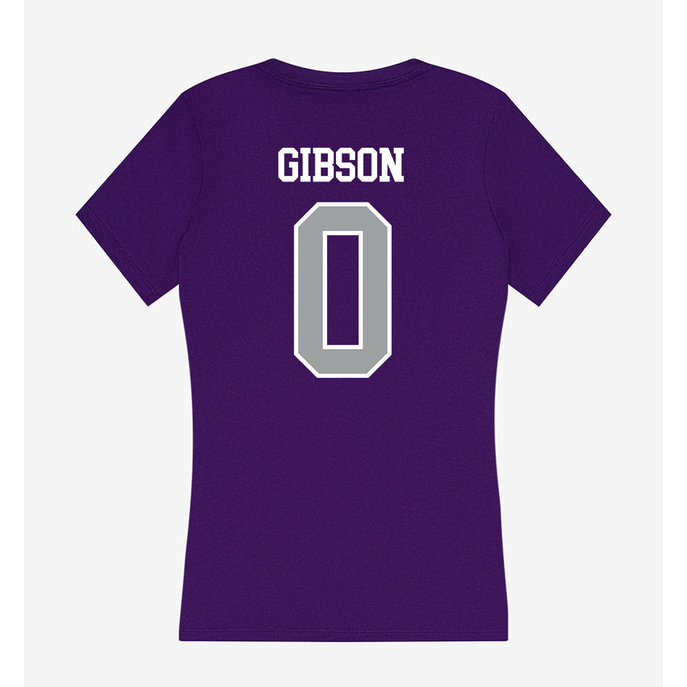 Tarleton State - NCAA Football : Maasai Gibson - Women's V-Neck T-Shirt-1