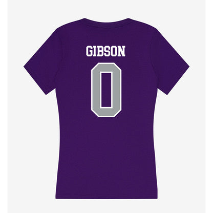 Tarleton State - NCAA Football : Maasai Gibson - Women's V-Neck T-Shirt-1