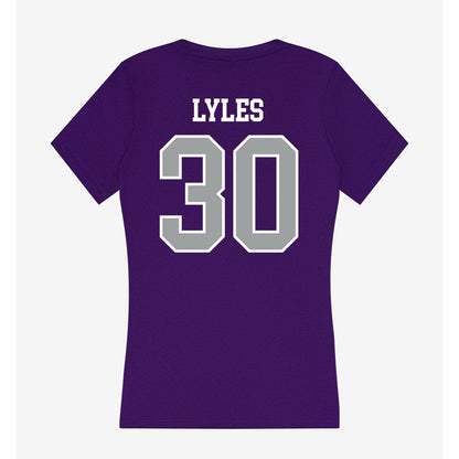 Tarleton State - NCAA Women's Basketball : Caroline Lyles - Women's V-Neck T-Shirt-1