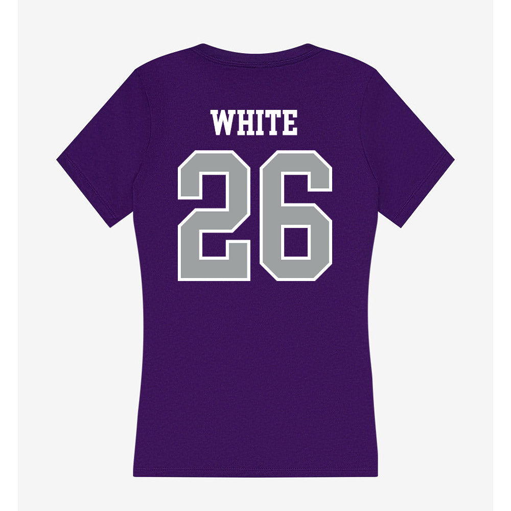 Tarleton State - NCAA Women's Soccer : Sydney White - Women's V-Neck T-Shirt-1