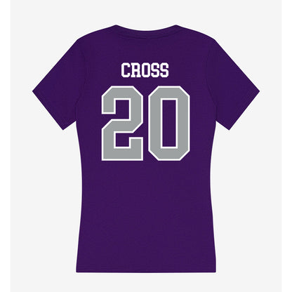 Tarleton State - NCAA Beach Volleyball : Quinn Cross - Women's V-Neck T-Shirt-1