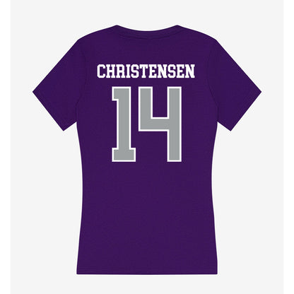 Tarleton State - NCAA Baseball : Rowan Christensen - Women's V-Neck T-Shirt-1