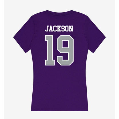 Tarleton State - NCAA Football : Kyle Jackson - Women's V-Neck T-Shirt-1