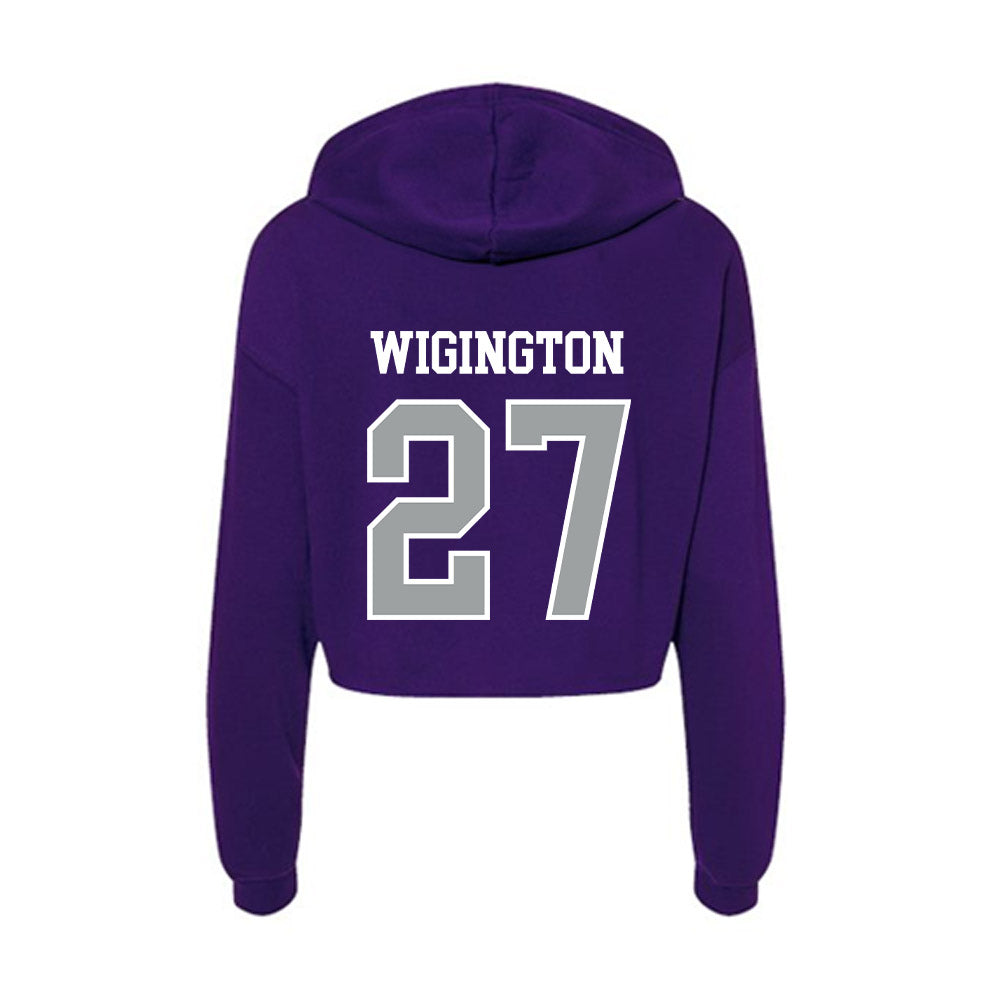 Tarleton State - NCAA Softball : Hailey Wigington - Women's Crop Fleece Hoodie-1