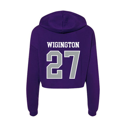 Tarleton State - NCAA Softball : Hailey Wigington - Women's Crop Fleece Hoodie-1