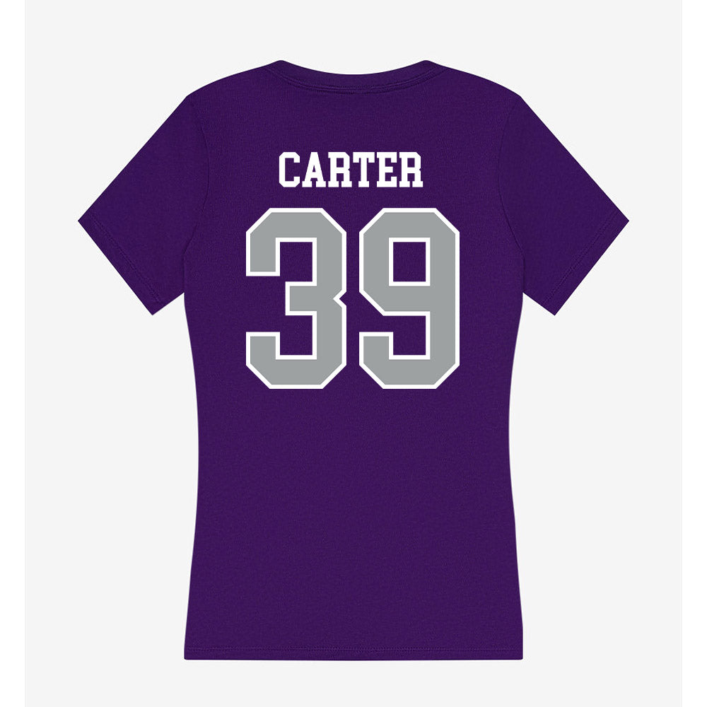 Tarleton State - NCAA Baseball : Brendon Carter - Women's V-Neck T-Shirt-1