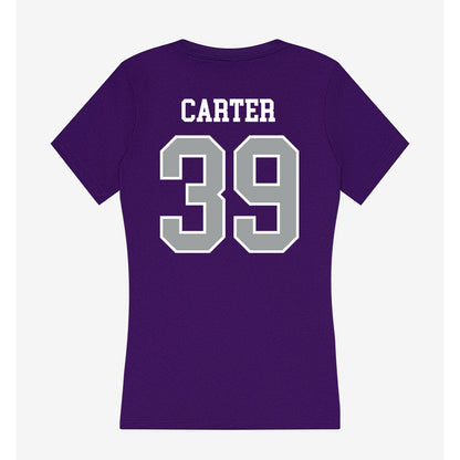 Tarleton State - NCAA Baseball : Brendon Carter - Women's V-Neck T-Shirt-1