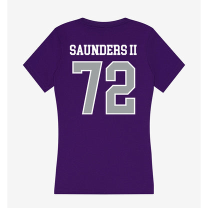Tarleton State - NCAA Football : Terrance Saunders II - Women's V-Neck T-Shirt-1