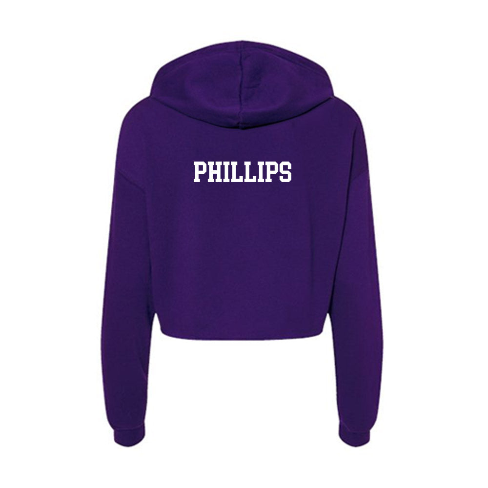 Tarleton State - NCAA Women's Track & Field : Jayana Phillips - Women's Crop Fleece Hoodie-1