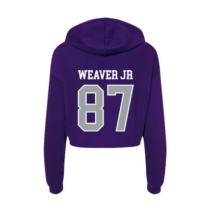 Tarleton State - NCAA Football : Rodrick Weaver Jr - Women's Crop Fleece Hoodie-1