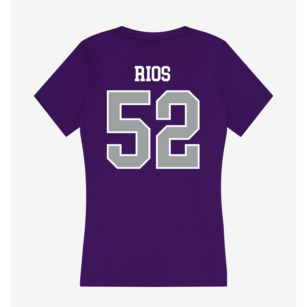 Tarleton State - NCAA Football : Robert Rios - Women's V-Neck T-Shirt-1