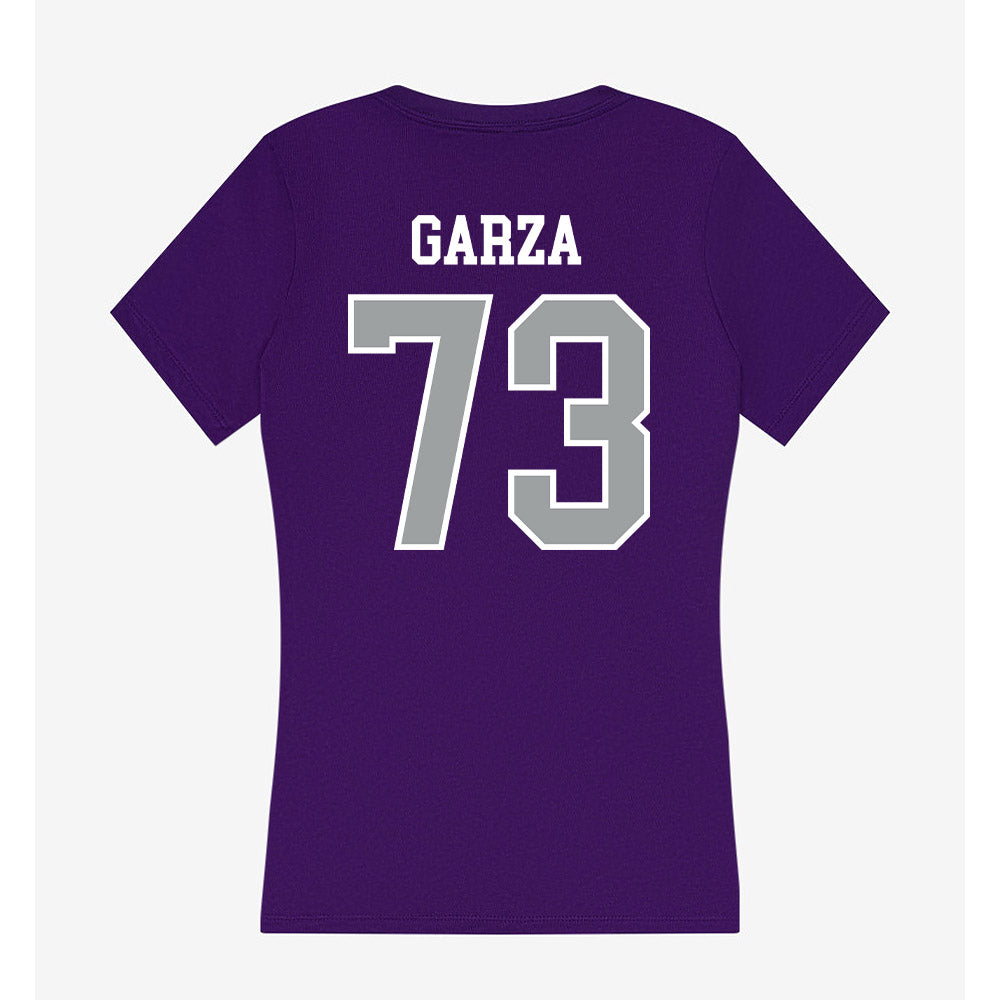 Tarleton State - NCAA Football : Rowdy Garza - Women's V-Neck T-Shirt-1