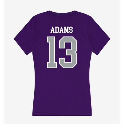 Tarleton State - NCAA Women's Basketball : Gia Adams - Women's V-Neck T-Shirt-1